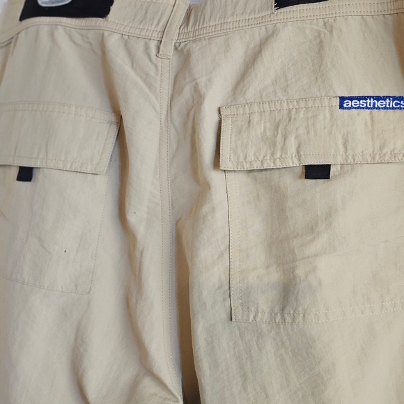 Men's Aesthetics Tan Belted Cargo Pants SZ 36 - Picture 6 of 9